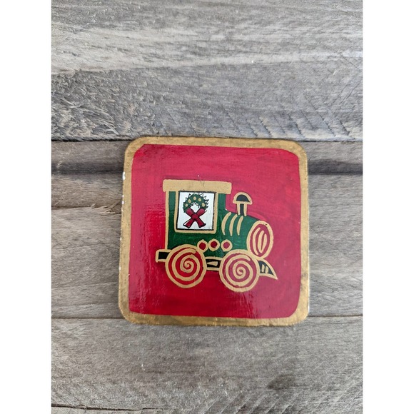 Vintage Handcrafted Christmas Coasters by Foreside Made in India - Picture 9 of 10